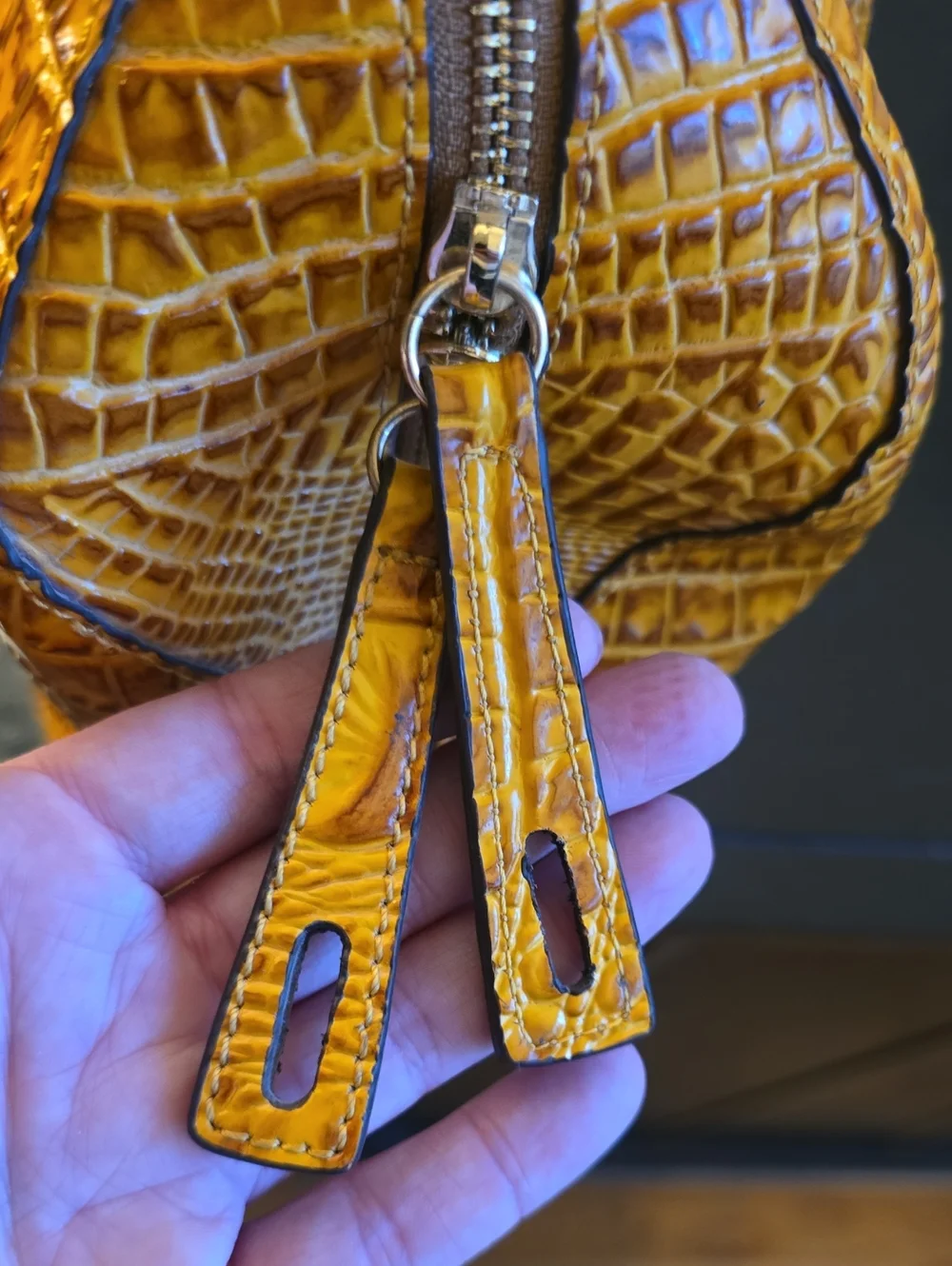 Vicenzo Leather Dome Satchel